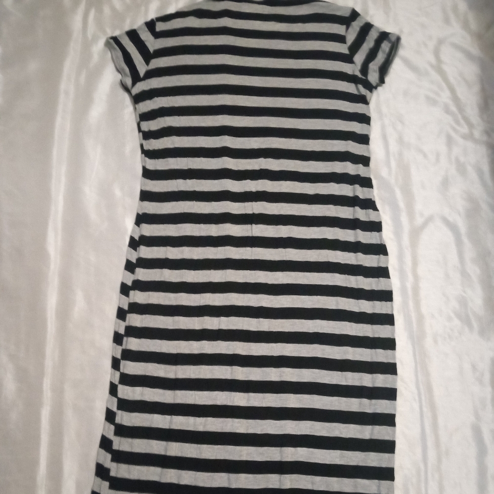 Forever Rose Women's Grey and Black Dress Short Sleeve Size3X Maxi